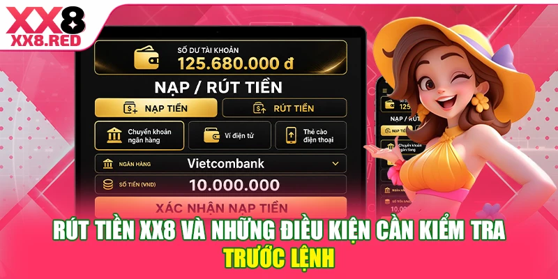 Rút tiền XX8 và những điều kiện cần kiểm tra trước lệnh